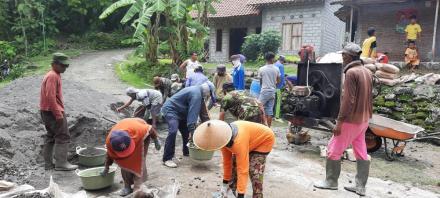 Kegiatan pembangunan Corblok