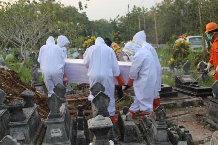  Pemakaman Jenazah terindikasi terpapar covid-19 di Padukuhan Rejosari